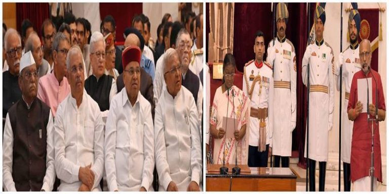 राज्यपाल पटेल उपराष्ट्रपति के शपथ ग्रहण समारोह में हुए शामिल